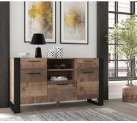 Commode cm 155x45x87h salon NUKA Grange Chêne foncé
