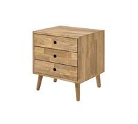 Commode coloris chêne massif huilé - Longueur 42 x Hauteur 45 x Profondeur 35 cm
