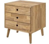 Commode coloris chêne massif huilé - Longueur 42 x Hauteur 45 x Profondeur 35 cm chêne
