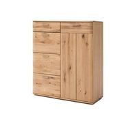 Commode coloris chêne poutre blanchi huilé - Longueur 100 x Hauteur 118 x Profondeur 44 cm