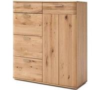 Commode coloris chêne poutre blanchi huilé - Longueur 100 x Hauteur 118 x Profondeur 44 cm