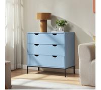 Commode Colwyn 78 x 80 x 40 cm bleu noir