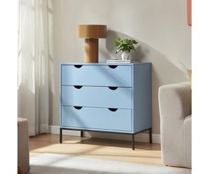 Commode Colwyn 78 x 80 x 40 cm bleu noir