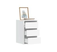 vidaXL Commode d'angle 852834 à tiroirs – Bois d'ingénierie blanc 40x41x58 cm