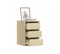 Vidaxl Commode D'angle Chêne Sonoma 40x41x58 Cm Bois D'ingénierie Marron