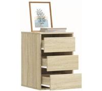 Vidaxl Commode D'angle Chêne Sonoma 40x41x58 Cm Bois D'ingénierie Marron