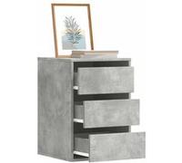 Commode d angle gris béton 40x41x58 cm bois d ingénierie Gris G