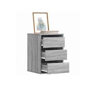 vidaXL Commode d'angle Sonoma gris 40x41x58 cm bois d'ingénierie à tiroirs
