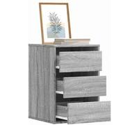vidaXL Commode d'angle Sonoma gris 40x41x58 cm bois d'ingénierie à tiroirs