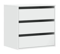 Commode d'angle blanc 60x41x58 cm bois d'ingénierie -BK852843 (PLA)