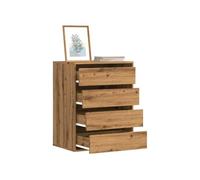 Vidaxl Commode D'angle Chêne Artisanal 60x41x76 Cm Bois D'ingénierie Marron