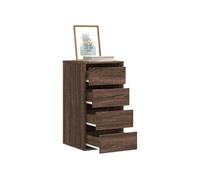 Vidaxl Commode D'angle Chêne Marron 40x41x76 Cm Bois D'ingénierie Marron