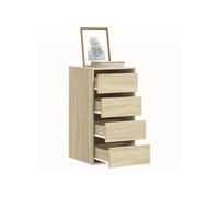 vidaXL Commode d'angle chêne Sonoma à tiroirs 40x41x76 cm bois d'ingénierie 852863