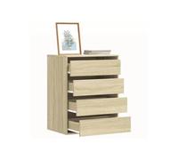 Vidaxl Commode D'angle Chêne Sonoma 60x41x76 Cm Bois D'ingénierie Marron