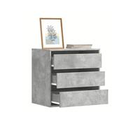 Commode d'angle gris béton 60x41x58 cm bois d'ingénierie, commode à tiroirs, classeur, armoire à tiroirs, armoire de 852846