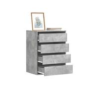 vidaXL Commode d'angle à tiroirs Gris béton 60x41x76 cm Bois d'ingénierie