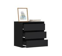 Commode d'angle noir 60x41x58 cm bois d'ingénierie, commode à tiroirs, classeur, armoire à tiroirs, armoire de 852844