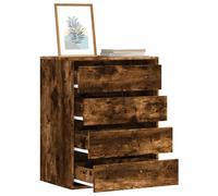 Commode d'angle noir 60x41x76 cm bois d'ingénierie commode à tiroirs vidaXL