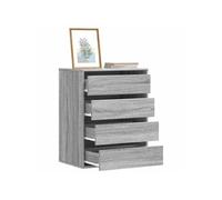 Vidaxl Commode D'angle Sonoma Gris 60x41x76 Cm Bois D'ingénierie Marron