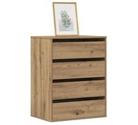 Commode d'angle - vidaXL - Chêne artisanal - 60x41x76 cm - Bois d'ingénierie - 4 tiroirs