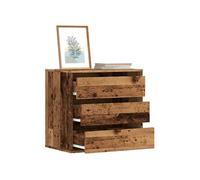 vidaXL Commode d'angle vieux bois 60x41x58 cm bois d'ingénierie, commode à tiroirs, classeur, armoire à tiroirs, armoire de 852850