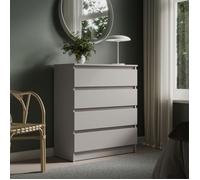 Home Collective Commode de 76 cm de Large avec 4 tiroirs en Cachemire étroite - Commode avec tiroirs - Buffet Haut - pour Chambre à Coucher, Salon, Couloir, Bureau - Largeur : 76 cm - Hauteur : 87 cm