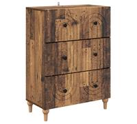 Commode de chambre Vidaxl Armoire à tiroirs Bois ancien 66 x 34 5 x 90 cm