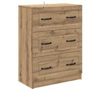 Commode de chambre Vidaxl Armoire à tiroirs Chêne artisanal 66 x 34,5 x 87 cm