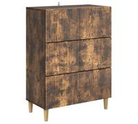 Commode de chambre Vidaxl Armoire à tiroirs Chêne fumé 66 x 34,5 x 90 cm