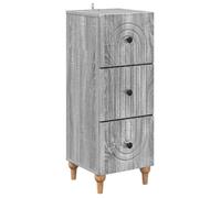 Commode de chambre Vidaxl Armoire à tiroirs Sonoma gris 33 x 34,5 x 90 cm