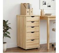 Commode de chambre Vidaxl Armoire Marron 34 x 39 x 61,5 cm Bois de Pin Massif
