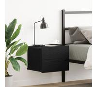 Commode de chevet vidaXL Noir en chêne 40x30x30 cm en bois d'ingénierie