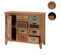 Commode de pharmacien MCW-O63 Bois 80x91x40cm Corps naturel