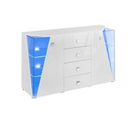 Commode de rangement - Buffet - SB Edge - 150 x 45 x 100 cm - Blanc