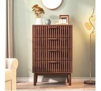 Commode de Rangement - DREAMMESPACE - 60x34x91cm - 4 Tiroirs - Design Scandinave - Anti-Basculement