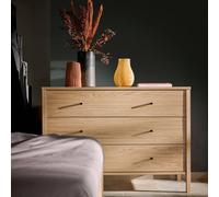Commode décor bois 3 tiroirs simon