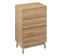 Commode Design 4 Tiroirs "Abana" 107cm Naturel