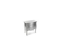 Commode design feuilles d'argent 3 tiroirs cagliari