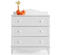Commode Design moderne Trois tiroirs spacieux Meubles de chambre d'enfant élégants
