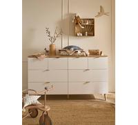 Commode double avec 8 tiroirs MERVEILLES blanc TU