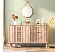 Commode - DREAMMESPACE - 6 tiroirs - 100x34x73cm - Bois - Design contemporain