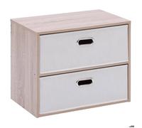 5five Chevet Dress Up 2 tiroirs tissu beige G