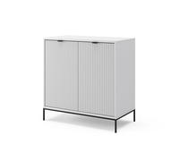 Vicco Commode Eliza, Blanc, 42x81.2cm | avec 2 portes, Mécanisme push-to-open et surface facile d’entretien