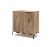 Vicco Commode Eliza, Chêne Viking, 42x81.2cm avec 2 Portes, Mécanisme Push-to-Open et Surface Facile d’Entretien