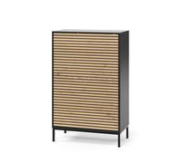 Vicco Commode Eliza, Chêne doré/Anthracite, 76x120cm