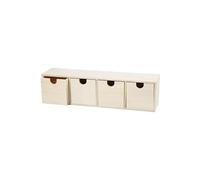 commode en bois de 34,5 cm de hauteur