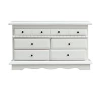 Commode en bois pour maisons de poupée à l'échelle 1/12 avec plusieurs tiroirs, meuble miniature, armoire de rangement pour maisons de poupées en bois