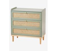 Commode en cannage LIGNE POÉSIE vert TU