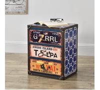 Commode - EN.CASA - United States - 3 tiroirs - Bleu - Design industriel