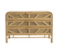 Miliboo - Commode vintage en rotin 3 tiroirs L120 cm GALON